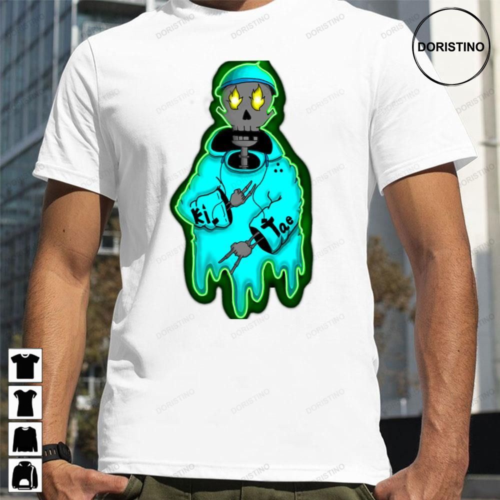 Blue Fire Ghost Skull Trending Style